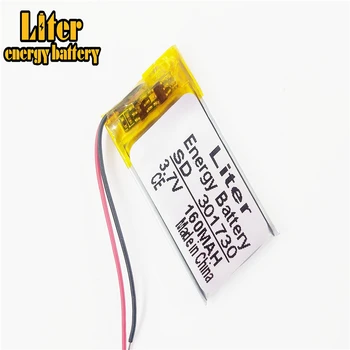 

5pcs 3.7V,160mAH,301730 polymer lithium ion / Li-ion battery for GPS,mp3,mp4,mp5,dvd