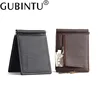 Free Engraving Name Men Genuine Leather Wallet Card Holder Male Purse Small Money Bag Mini Vintage Slim Wallets carteira 3