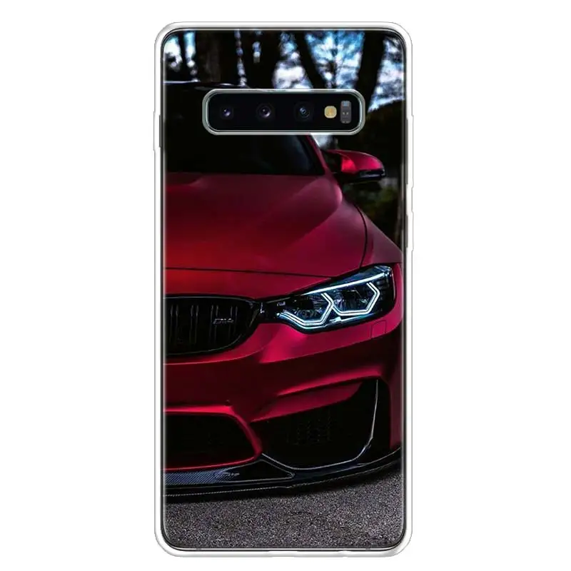 Blue Red Car for Bmw Cover Phone Case For Samsung Galaxy A10 A20E A30 A40 A50 A70 A50S A80 M30S A6 A7 A8 A9 Plus+ Coque