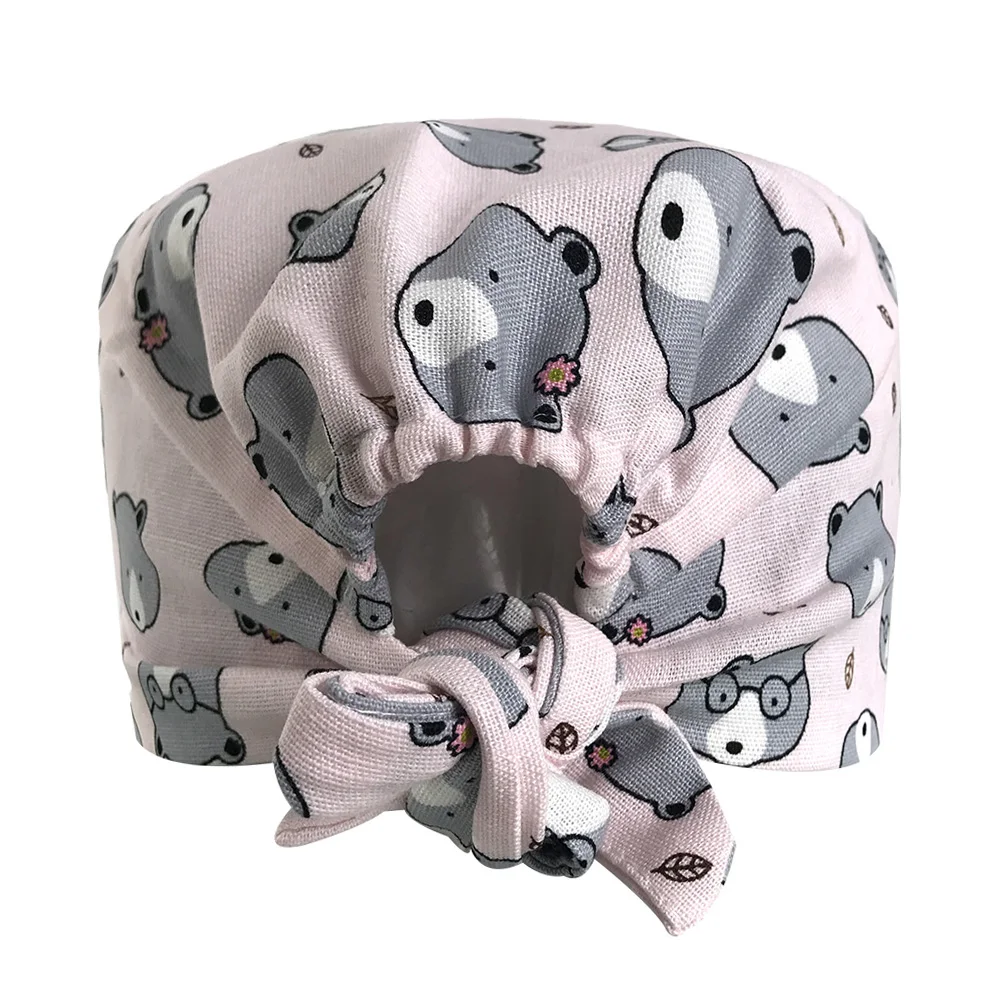 Pet Surgical Cap Medical Work Caps nurse Hats pharmacy Adjustable Sweatband Oral cavity Dental Clinic doctor hats nurse uniform