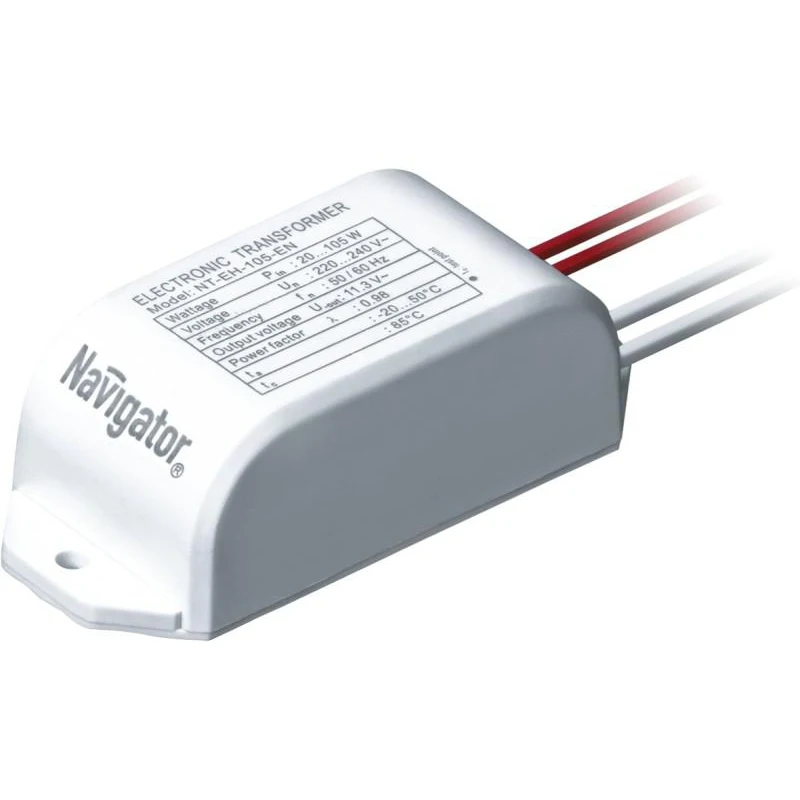 Трансформатор NAVIGATOR 94 433 NT EH 105 EN 220/12 В Вт 1 выход|Трансформаторы| |