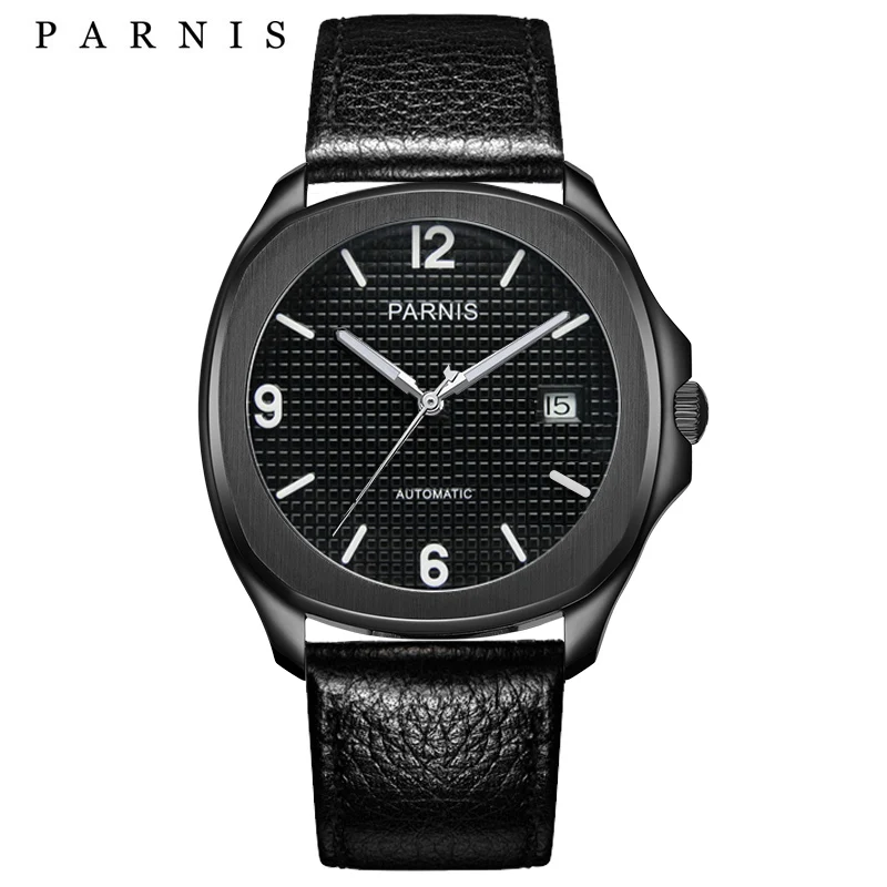 

Parnis Automatic Watch Minimalist Watch Men Wrist Watch 2019 Miyota Sapphire Crystal Mechanical Watches relogio masculino Gift