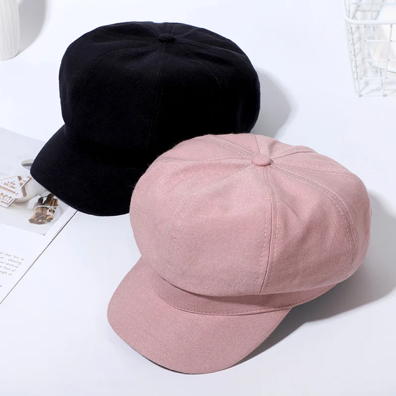 

Women Berets Peaked Cap Winter Beret Wool Hats Autumn Classic Solid Color Elegant Wool Beret Hat Women's Warm Hat
