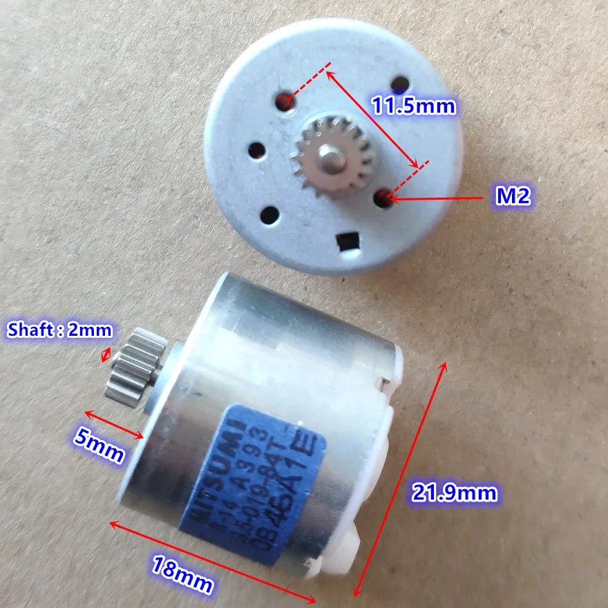 2pcs/lot Brand new 3V 3.7V 6600rpm 310 DC motor M22E-11 R-14 A393 6-pole motor~ | Обустройство дома