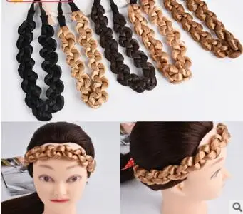 Flores de Cânhamo Faixas de Cabelo Ferramentas de Estilo Lote Faça Você Mesmo Multi Simples Nylon Amarrar um nó Headband Tranças Peruca Tecer Cabeça Cabelo Acessório Ha974 60 Pçs –