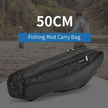 Fishing Rod Bag 50CM Portable Fishing Pole Carry Bag Fishing Tackle Tool Holder Fishing Storage Bag Accessories