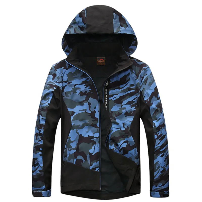 Открытый Горячая продажа мужчины носят тонкий Soft Shell камуфляж одежда ветровка ветрозащитный эластичный куртка мужской спортивный