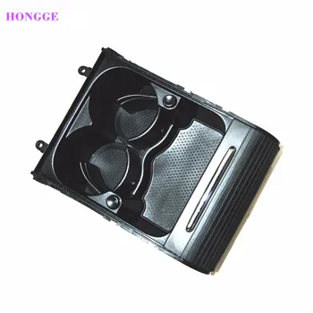 

HONGGE Black Front Armrest Cover Drink Cup Holder Tray Storage Box With Folding Lid Passat B6 B7 CC 3CD858329A 3C0 858 329A