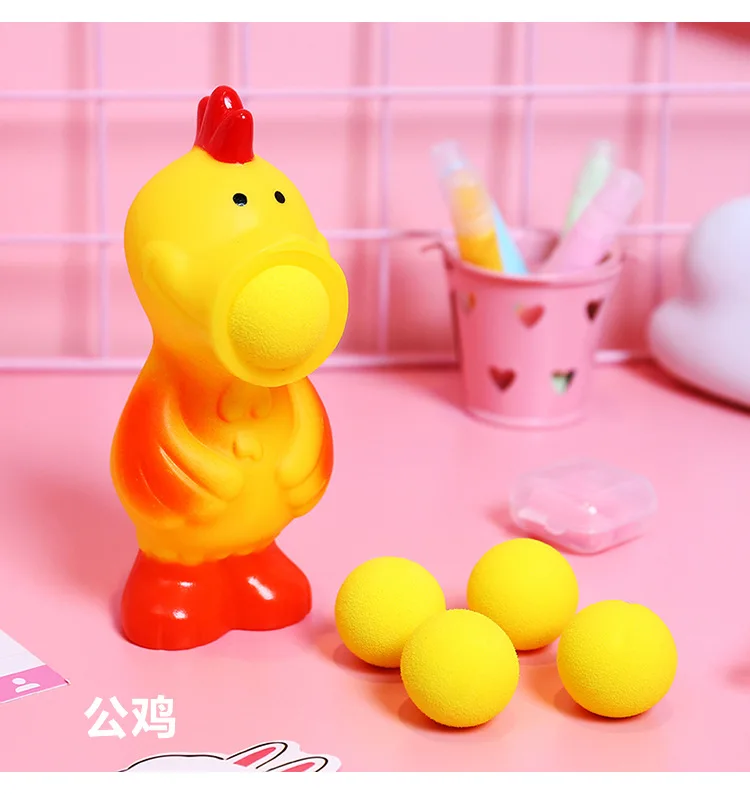 1469 Douyin Celebrity Style Animal Ejection Decompression Useful Product Creative Vent Relaxation Ejection Gun Spit Ball Unicorn