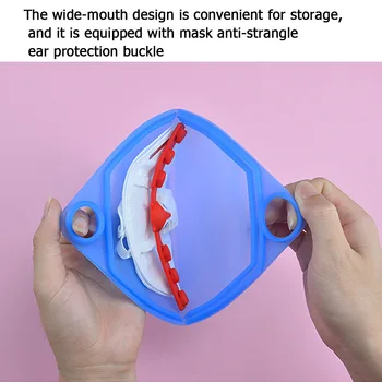 

Moisture-proof Items Face Cover Holder Household Easy Clean Storage Folder Portable for Household Bedroom Face Cover