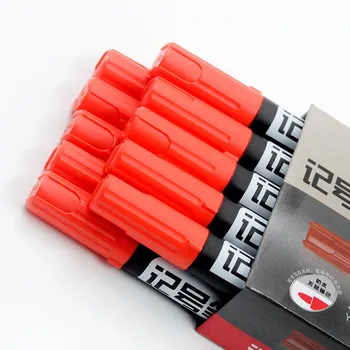 

10 PCS Thick Head Large Capacity Hook Pen Oily Marker Waterproof Big Head Pen