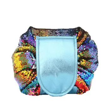 

Women Drawstring Travel Makeup Bag Organizer Storage Pouch Toiletry Wash Bag