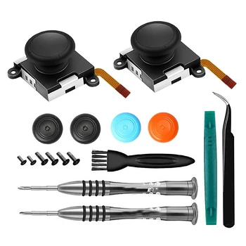 

3D Analog Sensor Stick Joystick Repair Parts Kits Fit Nintendo Switch NS Joy-Con 17 Piece Set