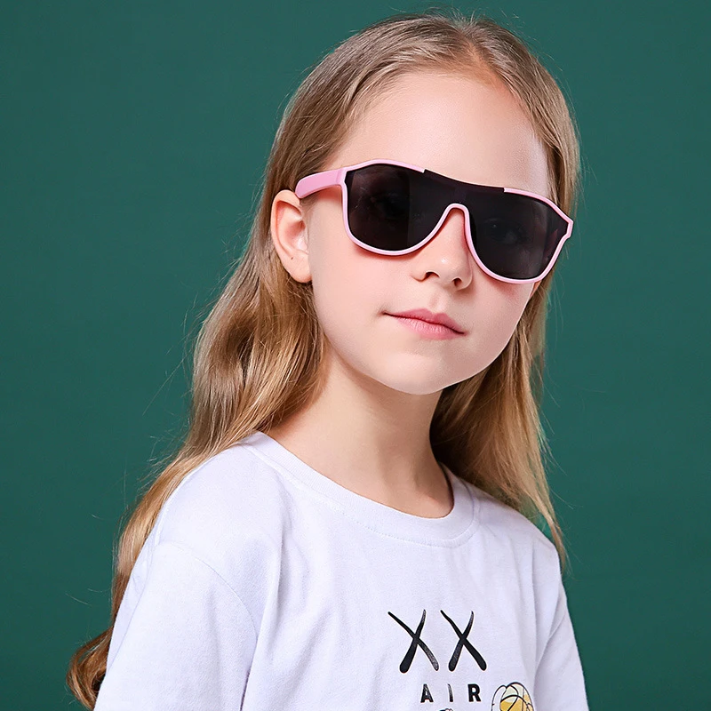 Children Sunglasses Boys Girls Kid Shades Bright Lens Polarized UV400 Protection Stylish Fashion Eyewear Baby Outdoor S8296