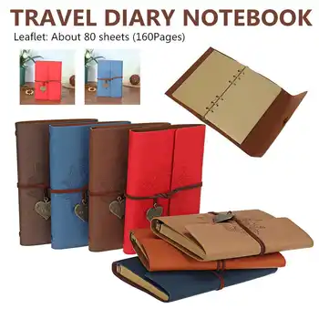 

Portable Business Travel Diary Retro Journal Planner Agenda DIY Birthday Gift Students School Stationery Writing Notebook