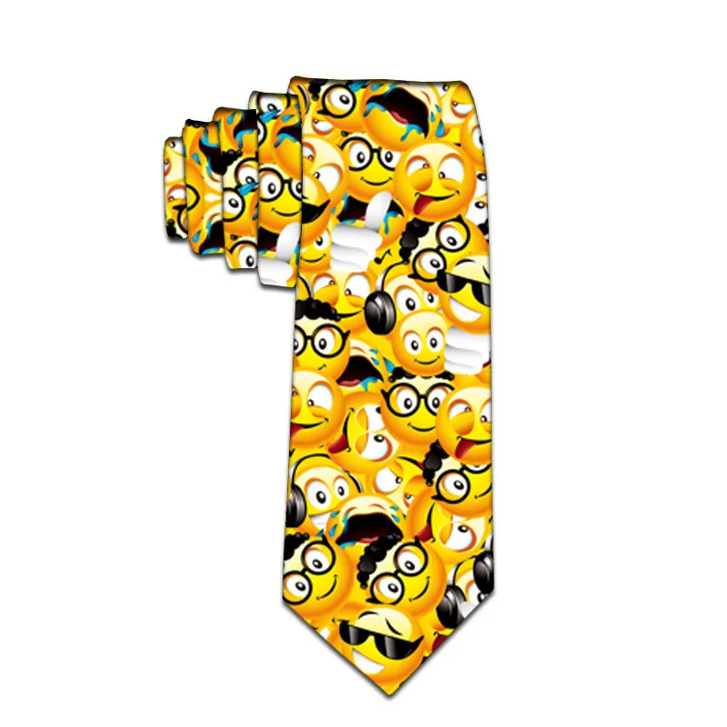 Модные галстуки для мужчин 8 см забавные мужские s Harajuku печатных полиэстер бабочка Gravata Мужская Свадебная рубашка с завязками аксессуары 8S-LD49