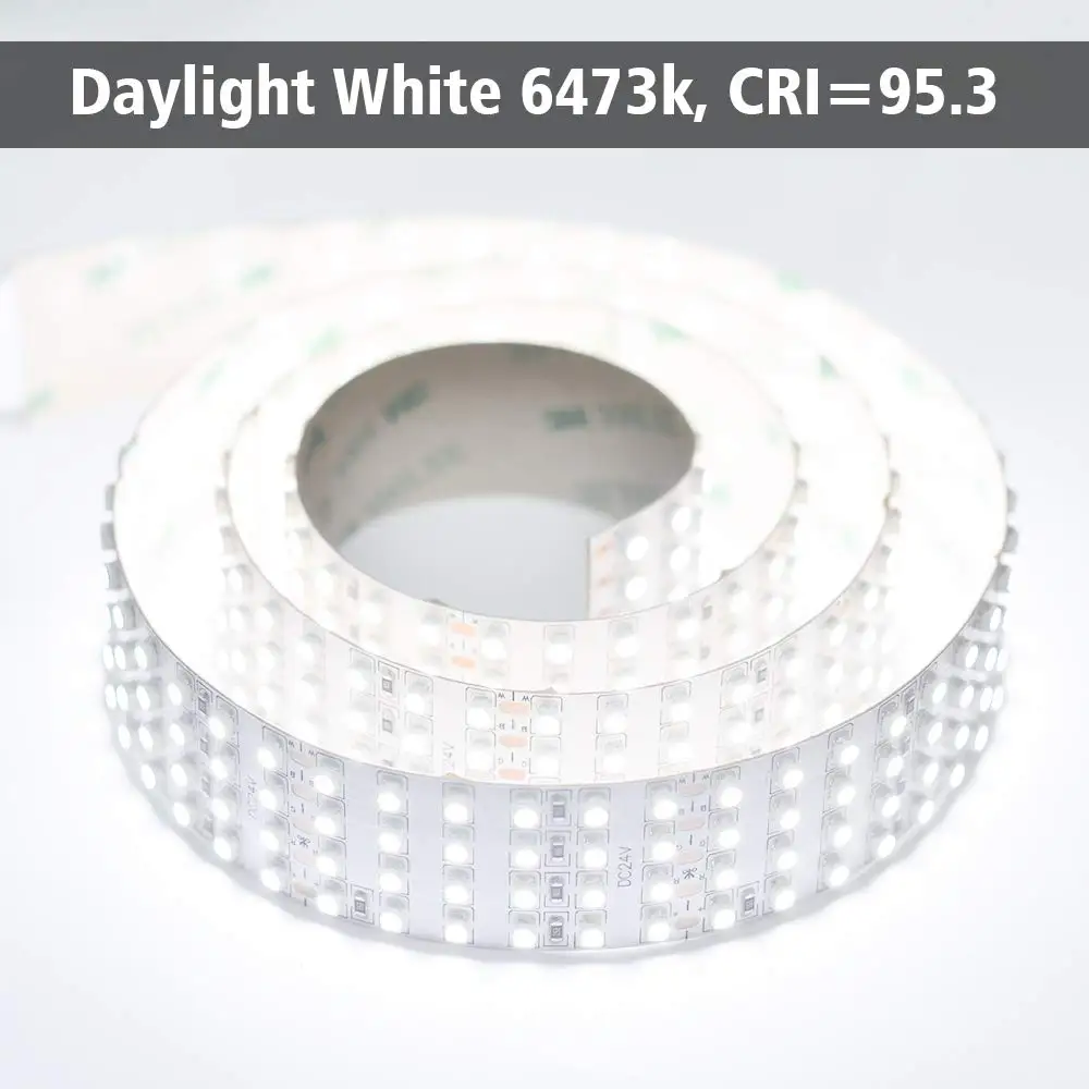 Светодиодная лента высокая CRI 95 DC24V 3528SMD 480 светодиодов/м 2880 люмен/М-сверхъяркая