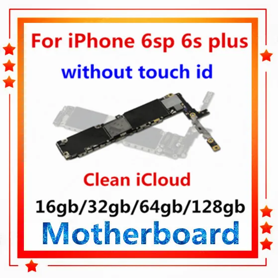 Полные чипы разблокированная материнская плата для iphone 6s plus 6sp без отпечатков пальцев заменена для iphone 6s plus материнская плата без TOUCH ID