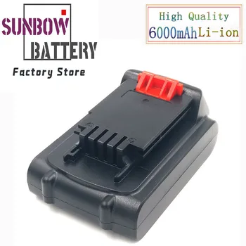 

20V 6000mAh Li-ion Rechargeable Battery Power Tool Replacement for BLACK & DECKER LB20 LBX20 LBXR20 L70