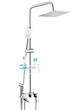 

Qian Jia Le Shower Set Copper Artifact Bathroom Household Thermostat Nozzle Rain System