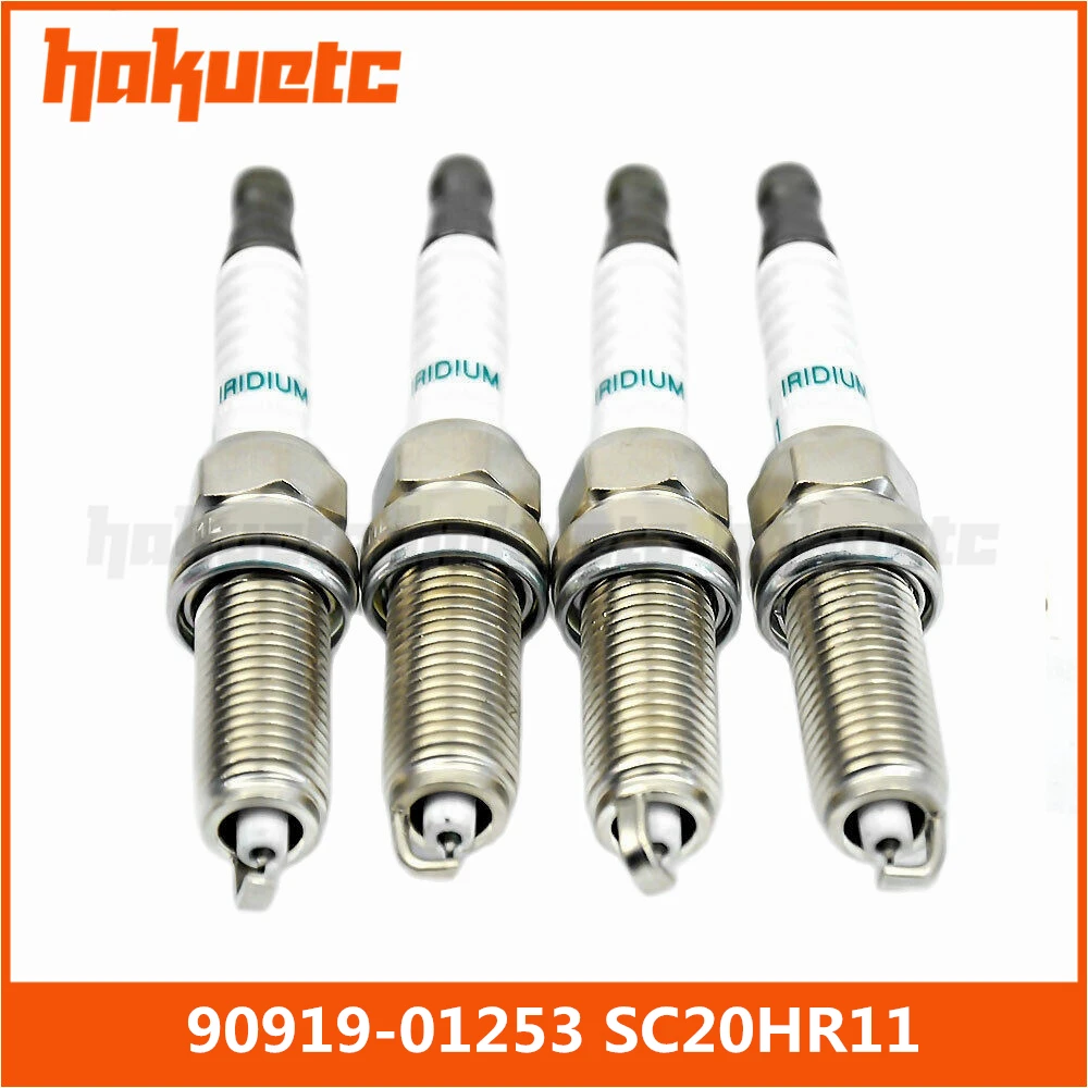 4 шт./лот SC20HR11 90919-01253 Иридиевые свечи зажигания для Toyota corolla Carola Vios 1 6 AVENSIS седан YARIS