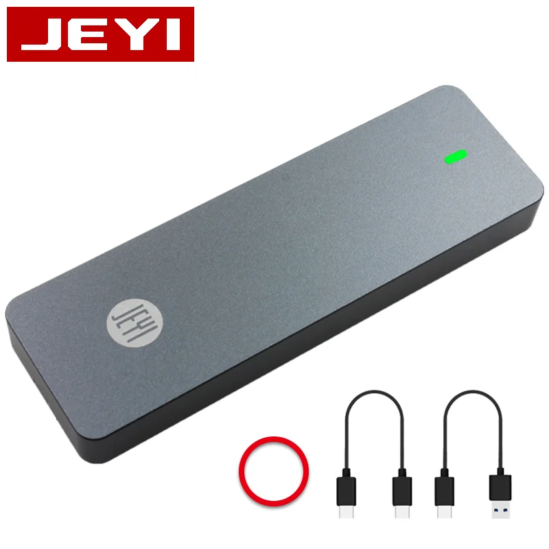 Чехол JEYI i9 GTR NVME алюминиевый корпус для мобильного жесткого диска TYPE C3.1 RTL9210 m. 2 USB3.1