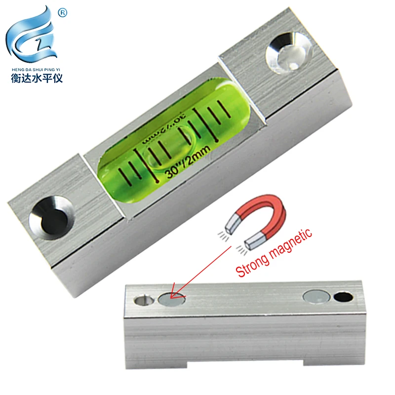 High-precision level with strong magnetic stripe level at the bottom level bubble level bead