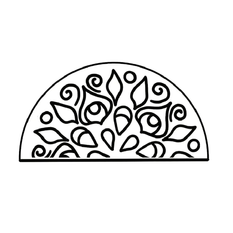

Naifumodo Semicircular Hollow Frame Metal Cutting Dies Scrapbooking Album Embossing Stencils Paper Die Cut New Dies for 2019