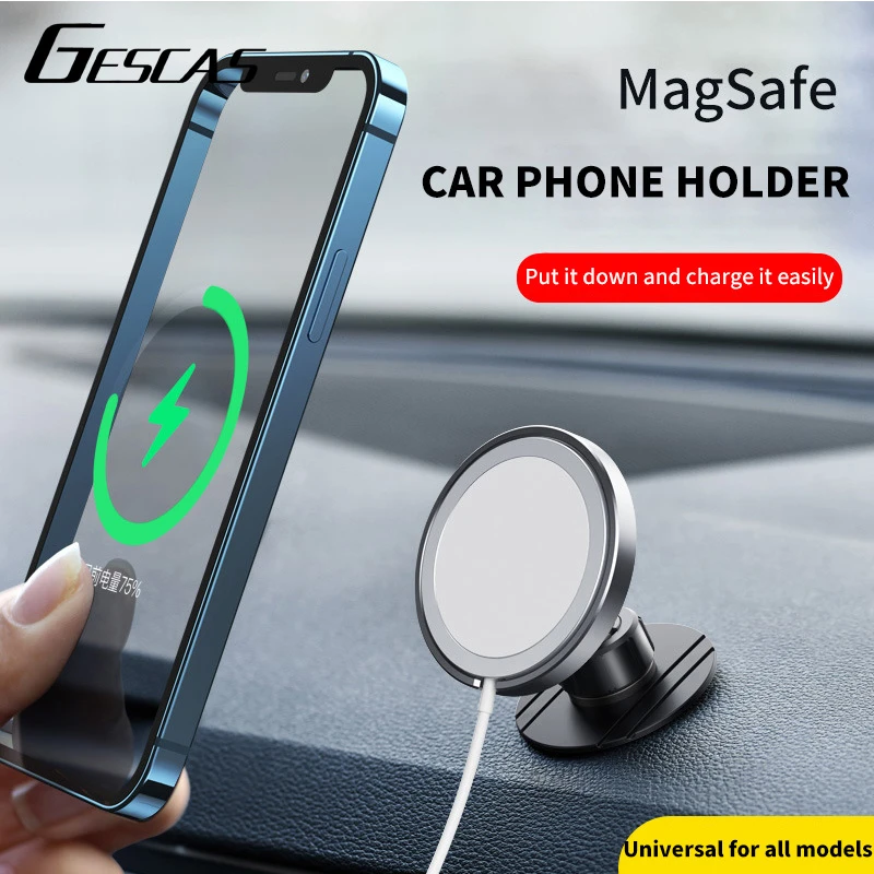 Magsafe車ホルダー磁気充電器スマートフォンのサポート自由に角度を調整充電器スタンド携帯電話カーホルダー Aliexpress Cellphones Telecommunications