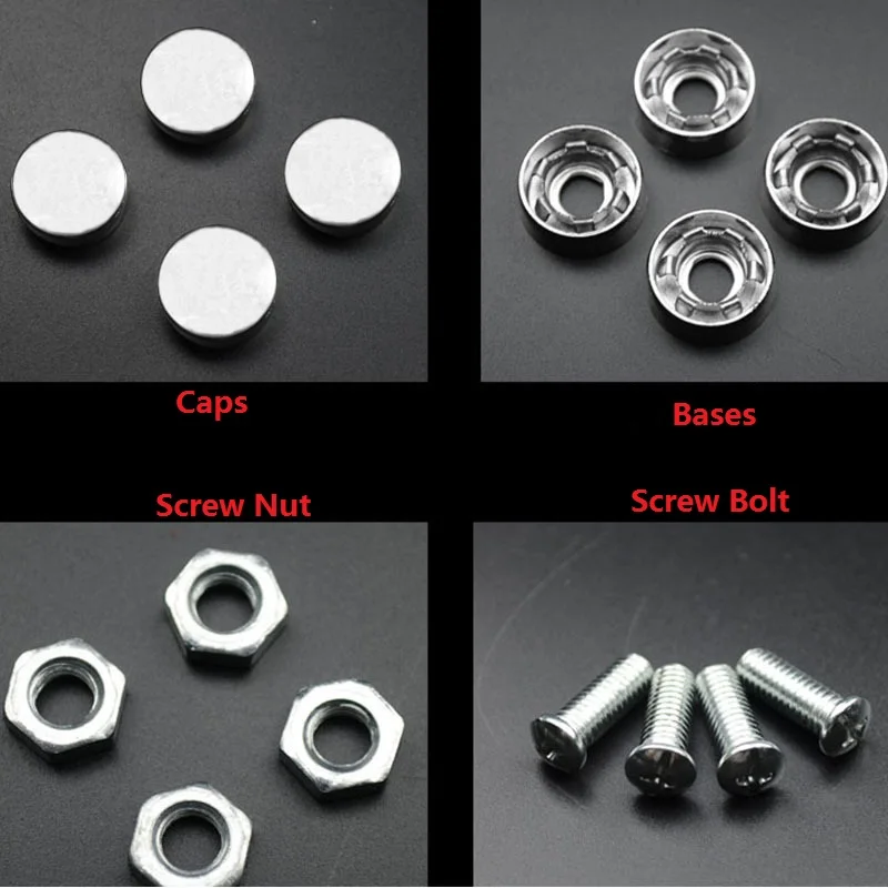 4 шт./компл. пластина крепежные винты гладкая универсальная Анти-Вор номерного знака автомобиля болты рама грузового автомобиля хром 2020NEW аксессуары Горячая творческий