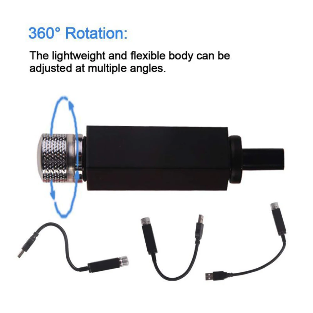 Светодиодный светильник на крыше автомобиля, атмосферный светильник, USB, Звездный Ночной светильник, проектор, лампа для окружающей среды, декоративный светильник s, интерьерный светильник, светильник ing