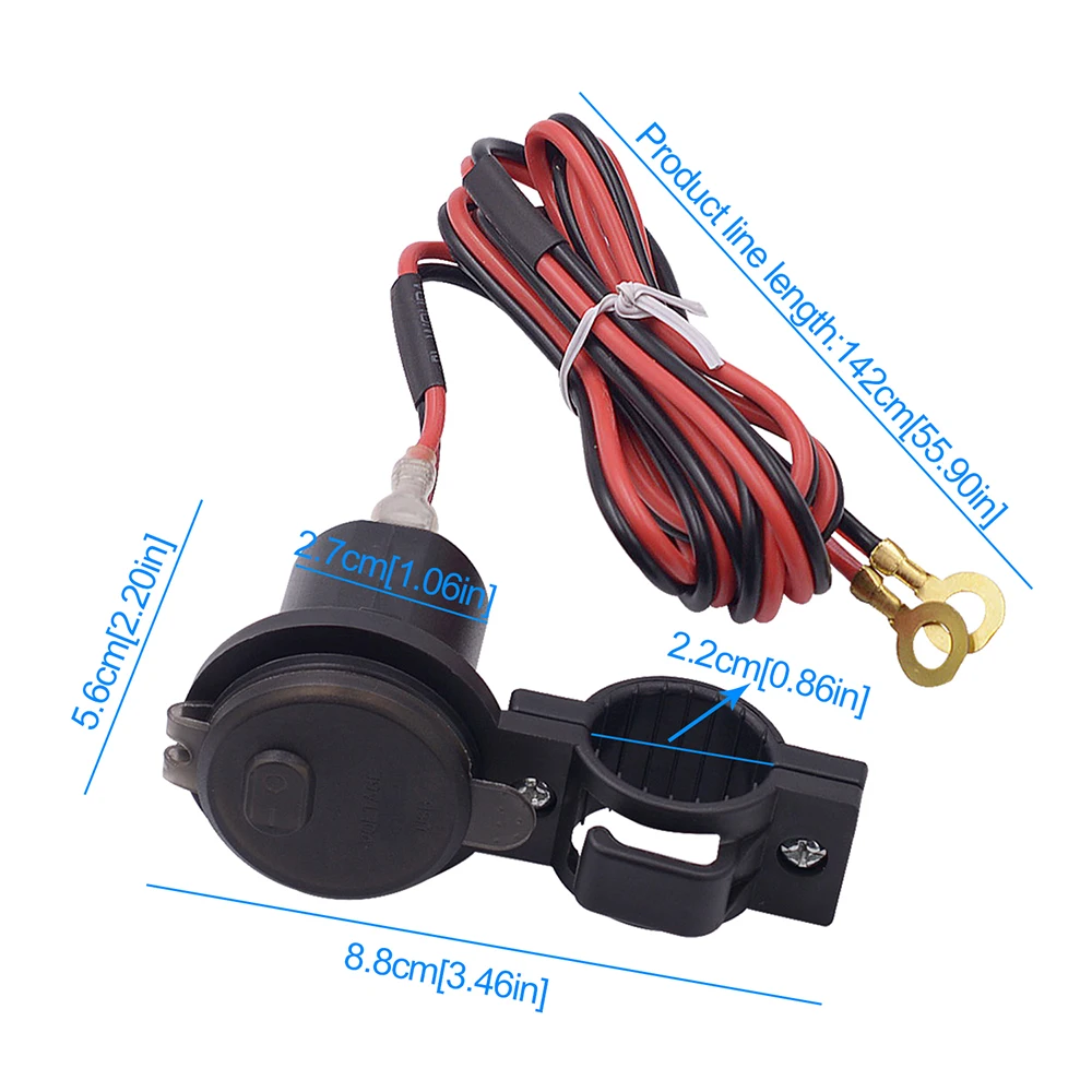 DC12V-24V зарядное устройство для электрического велосипеда мотоцикл телефон usb зарядка велосипед аксессуары водонепроницаемый портативный мото автомобильное электрическое зарядное устройство