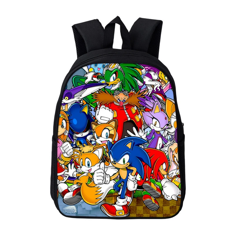 6 Sac Dos Мультфильм Mochila Соник Ежик Одиночная молния аниме рюкзак для путешествий школьный сумки для девочек-подростков plecak Bookbag - Цвет: 6