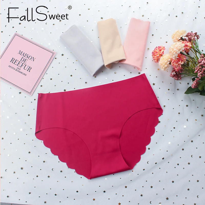 FallSweet 2Pcs/Set Women's Panties Sexys Thong Hollow Out Mid