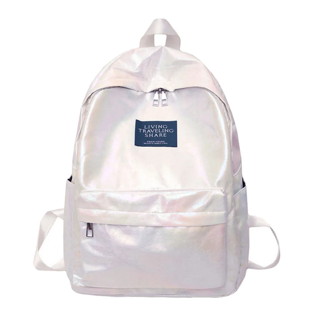 Новый женский рюкзак средней школы мини дорожные сумки вместительный однотонный