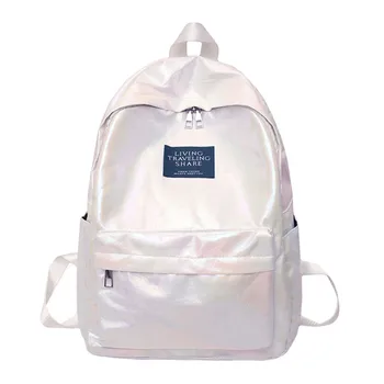 

New Women Backpack Middle School Mini Travel Bags Large Capacity Solid Color Waterproof Casual Backpack School Bag Sac a dos