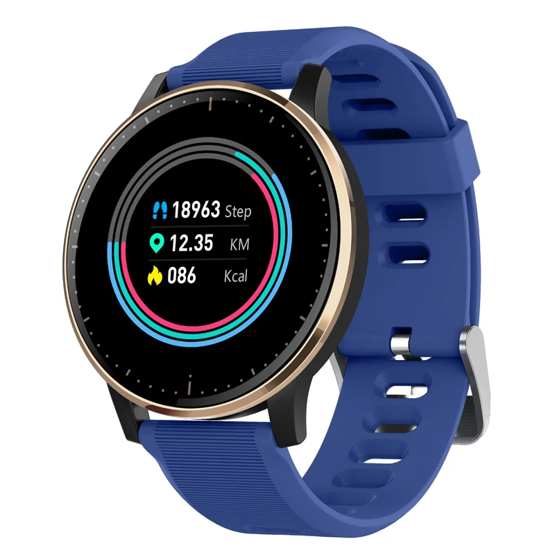 Wearpai Q20 Смарт часы кровяное давление монитор сердечного ритма часы IP67 Водонепроницаемый Спорт Фитнес Trakcer часы для мужчин и женщин умные часы - Цвет: blue