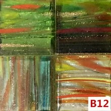 Lychee Life 30 шт разноцветная стеклянная мозаичная плитка с блестками керамическая мозаичная плитка DIY художественное ремесло материал для изготовления