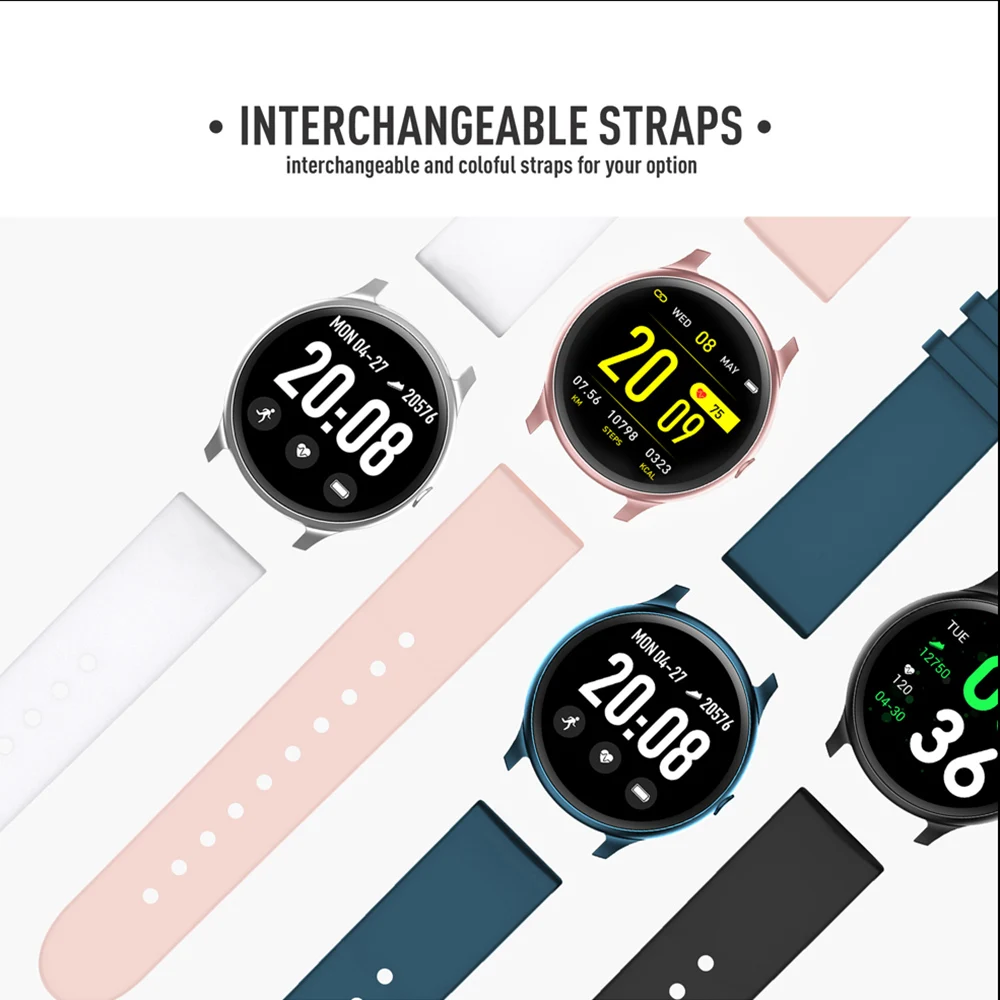 TimeOwner KW19 Смарт-часы для женщин монитор сердечного ритма для мужчин спортивные умные часы сообщение умный Браслет для занятий спортом для Android и IOS
