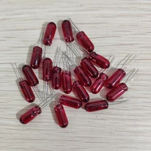 20 шт. Миниатюрная лампа Эдисона 5 мм 12 В, красная лампочка, лампа накаливания, античный светильник F5, рисовая лампада, электронные компоненты