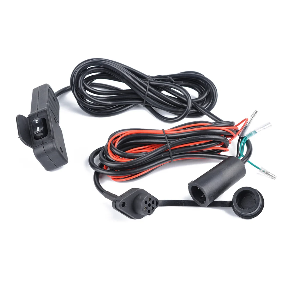 12V Пластик Лебедка для ATV UTV кулисный переключатель органы управления рулем линия Наборы электрическая лебедка ручки переключателя(черный