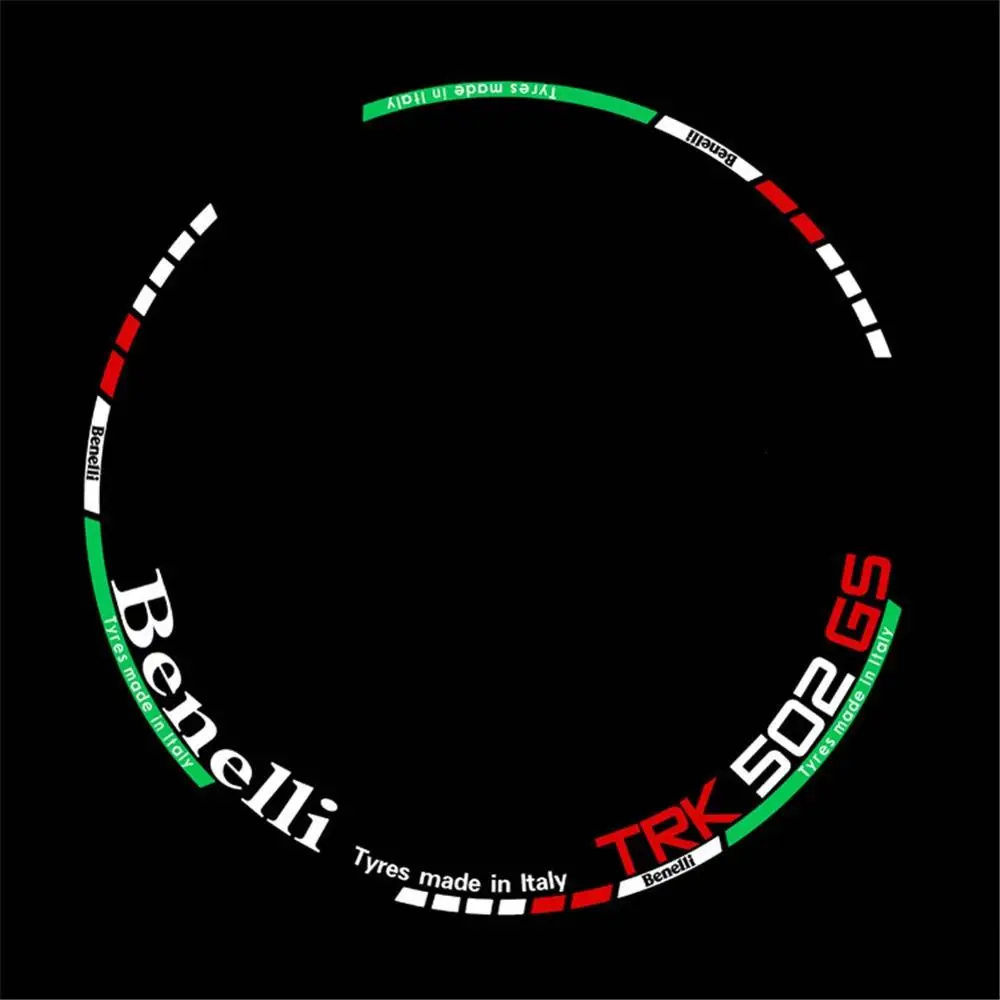 Hot Sell Motorcycle Reflective Wheel Rim Stripe Decal Sticker Front Rear Full Set for Benelli TRK502 TRK 502 | Автомобили и