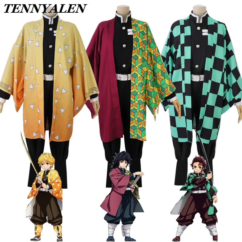 

Anime cosplay Demon Slayer Cosplay Costume Japanese Kimono Kamado Tanjirou Nezuko Halloween Costume Adult Anime kimetsu no yaiba