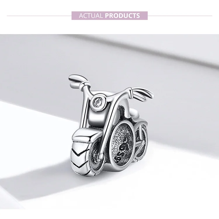 cartier bracelet bamoer Vintage 925 Sterling Silver Motorcycle Charm Cool Motorbike Pendant for Original Bracelet Bangle Women DIY Fine Jewelry earrings for women