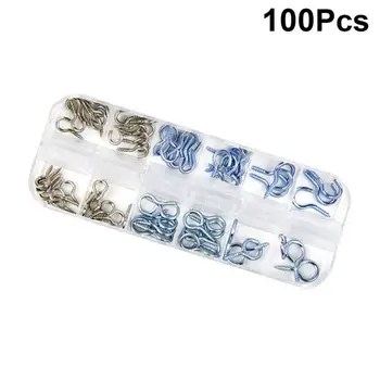 

100pcs Circle Hook Lightweight Durable Professional Sheep Eye Rings Hook Circle Hook for Home Hardware Shop Architecture