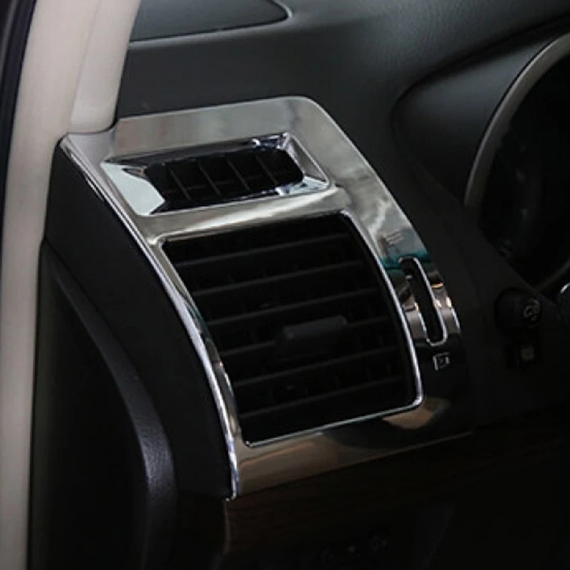 

Аксессуары для Toyota Land Cruiser 150 Prado FJ150 2010-2017, левая и правая крышка автомобильного воздуховыпускного отверстия, хромированная отделка, Стайлинг автомобиля, 2 шт.