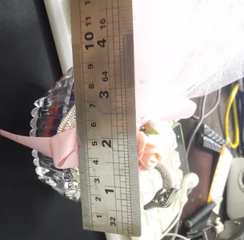 

80 stks Europese Stijlen Acryl Zilver Elegante Zwaan Bonbondoos Huwelijkscadeau Gunst Party Chocolade Dozen + Volledige Accessoi