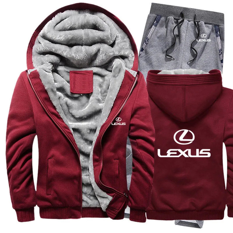 Толстовки мужские чехол с логотипом Lexus мужские s толстовки костюм зимний толстый теплый флис хлопок спортивный костюм на молнии мужские s