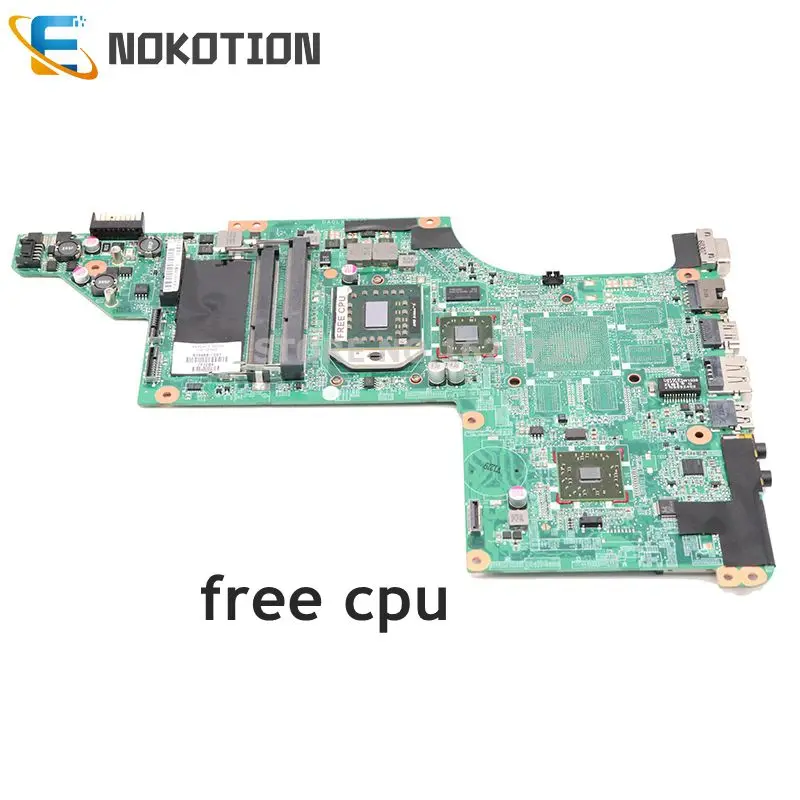 NOKOTION 615688-001 DA0LX8MB6D1 для hp DV7 DV7T DV7-4000 Материнская плата ноутбука Разъем S1 DDR3 Бесплатный процессор