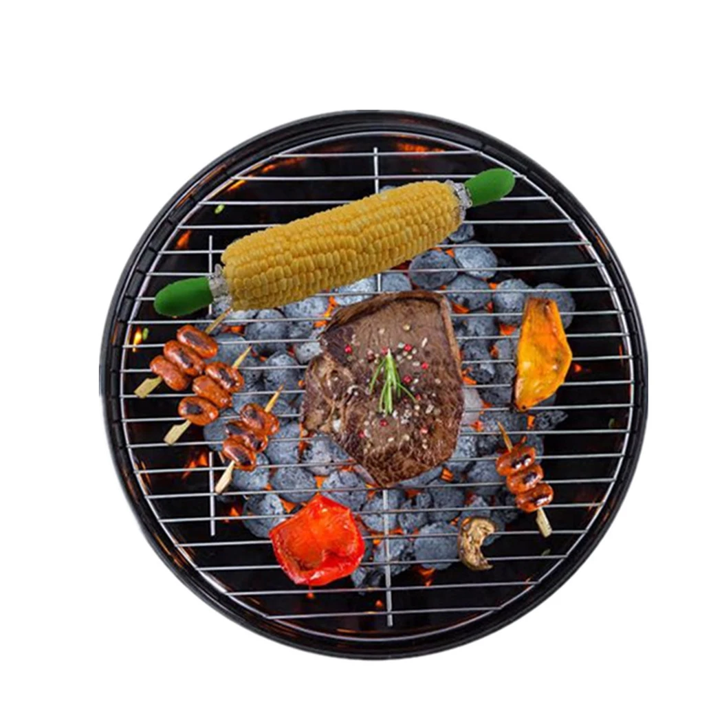 8PCS Corn Holder Interlocking Universal Corn Fork Holder Barbecue Skewer Fork Skewer Stainless Steel Holders
